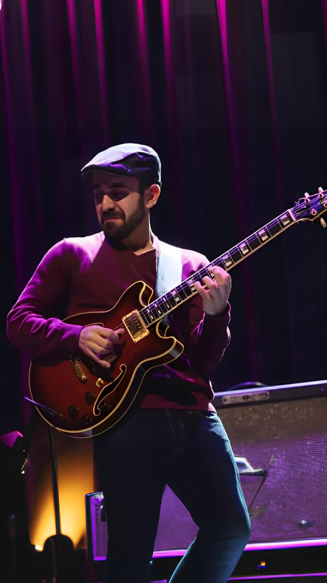 Ermis Michail performing at the Jazz and World Music